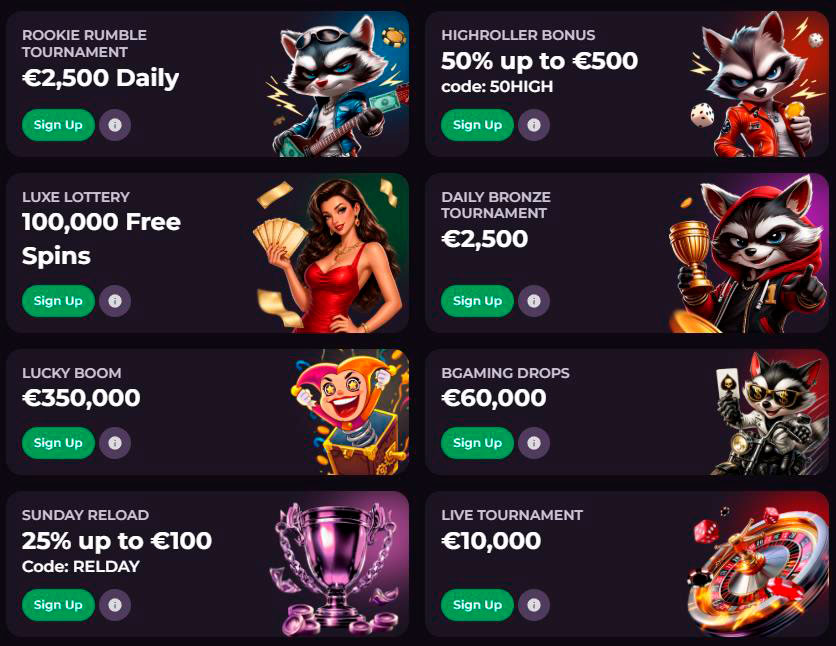 all bonuses rockyspin casino