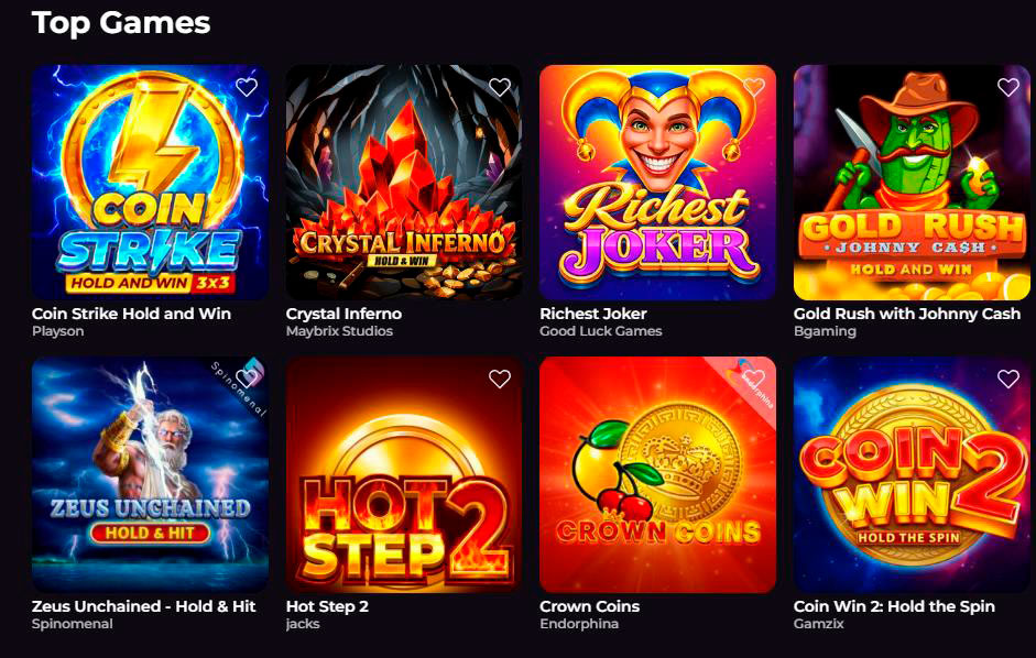 top rockyspin casino games